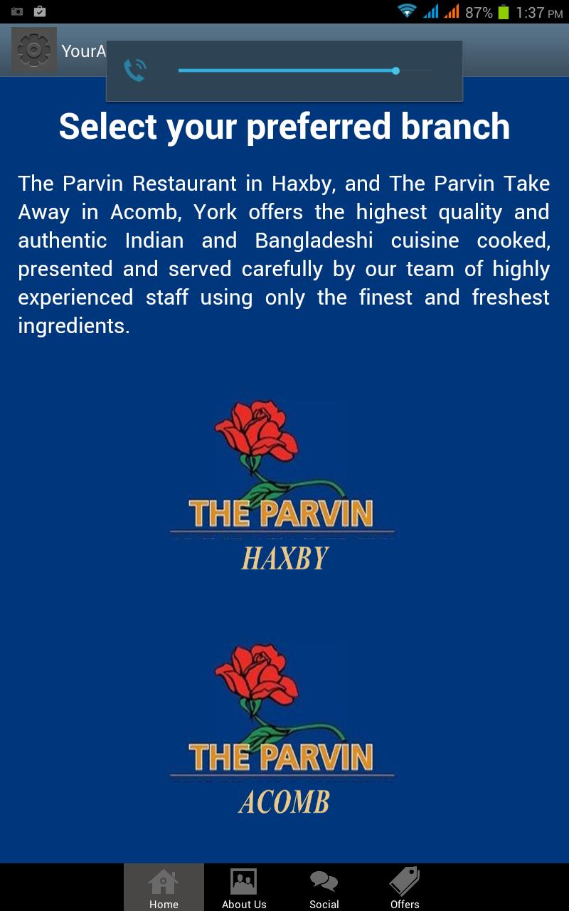 The Parvin Restaurant Takeaway