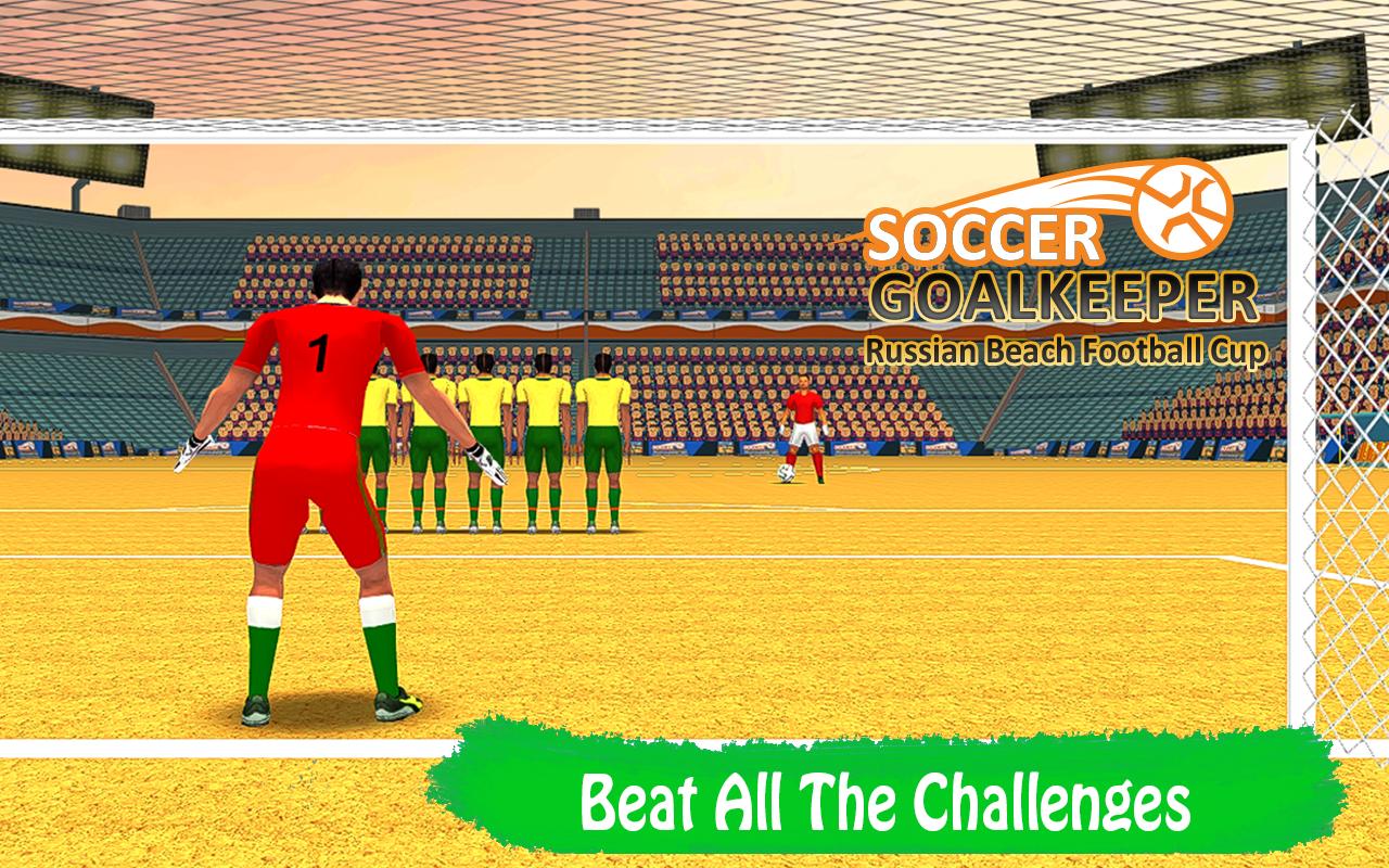 Soccer Goalkeeper Russian Beach Football Cup