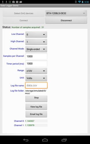Data Logger Demo