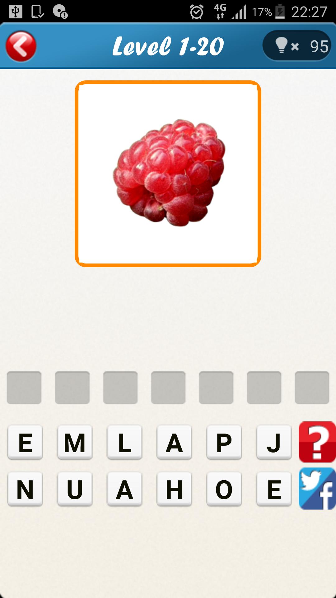 1 immagine 1 Parola : Frutta