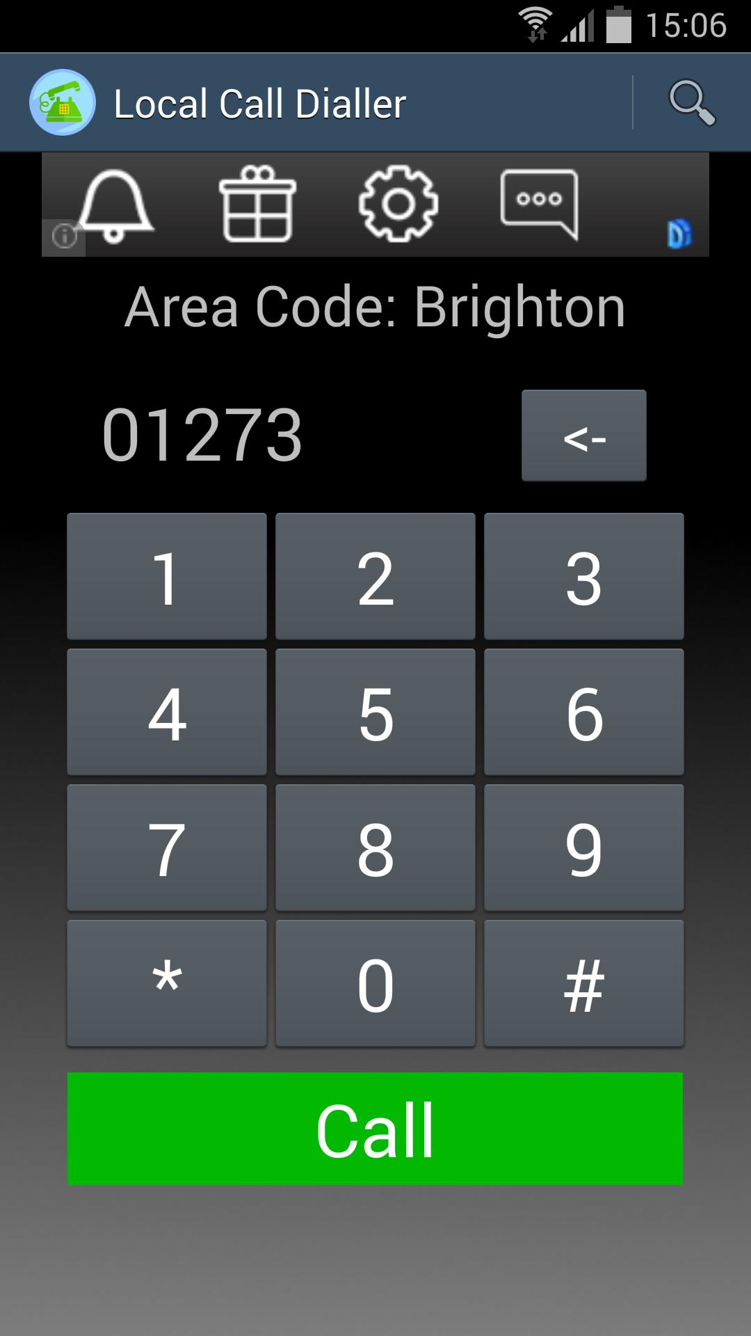 Local Call Dialler(Area Code)