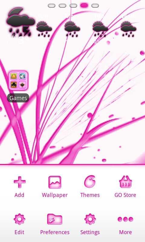 Pink Chill Go Launcher Ex