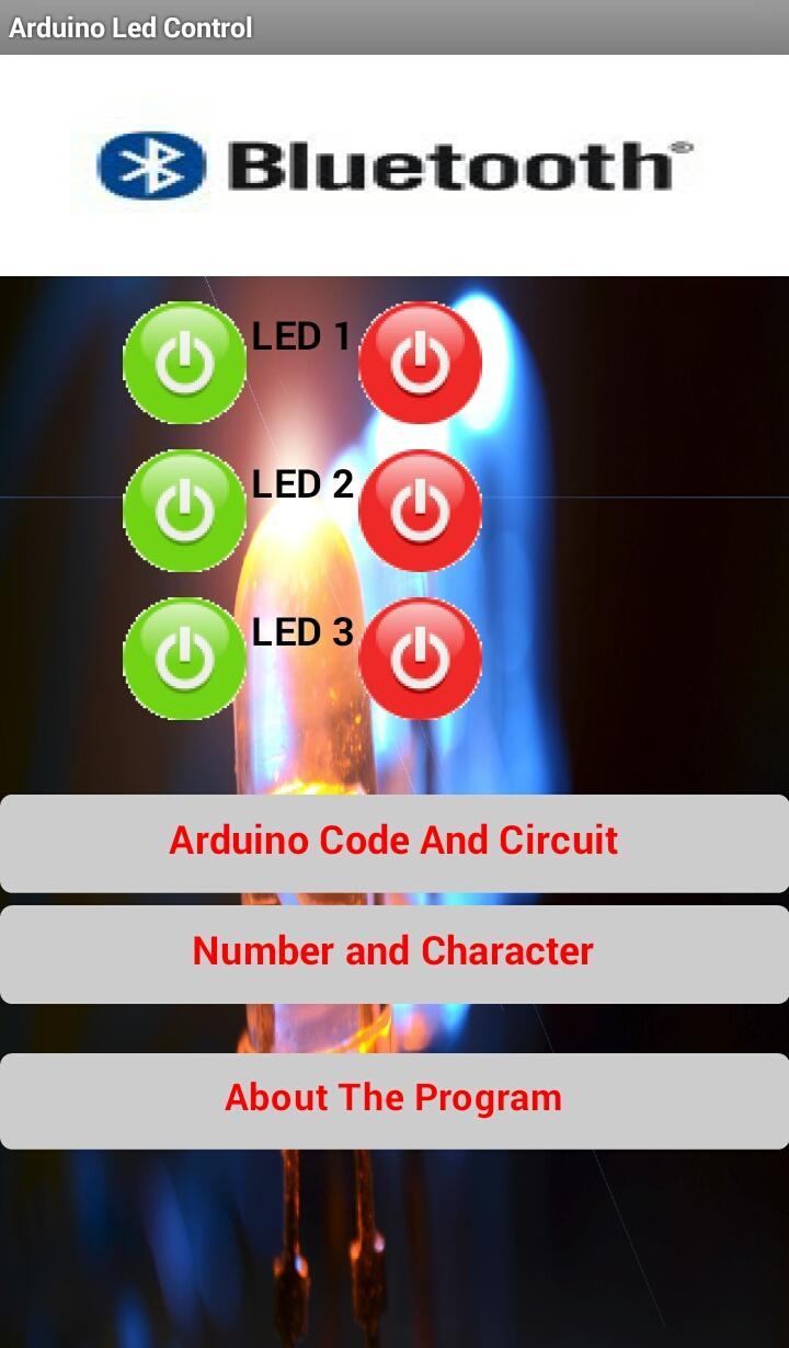 Arduino Bluetooth Led Control