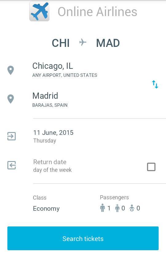 Online Airlines - Tickets