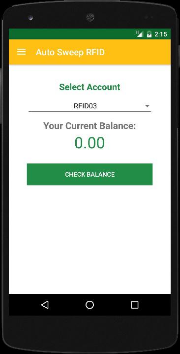 AutoSweep RFID Balance Inquiry