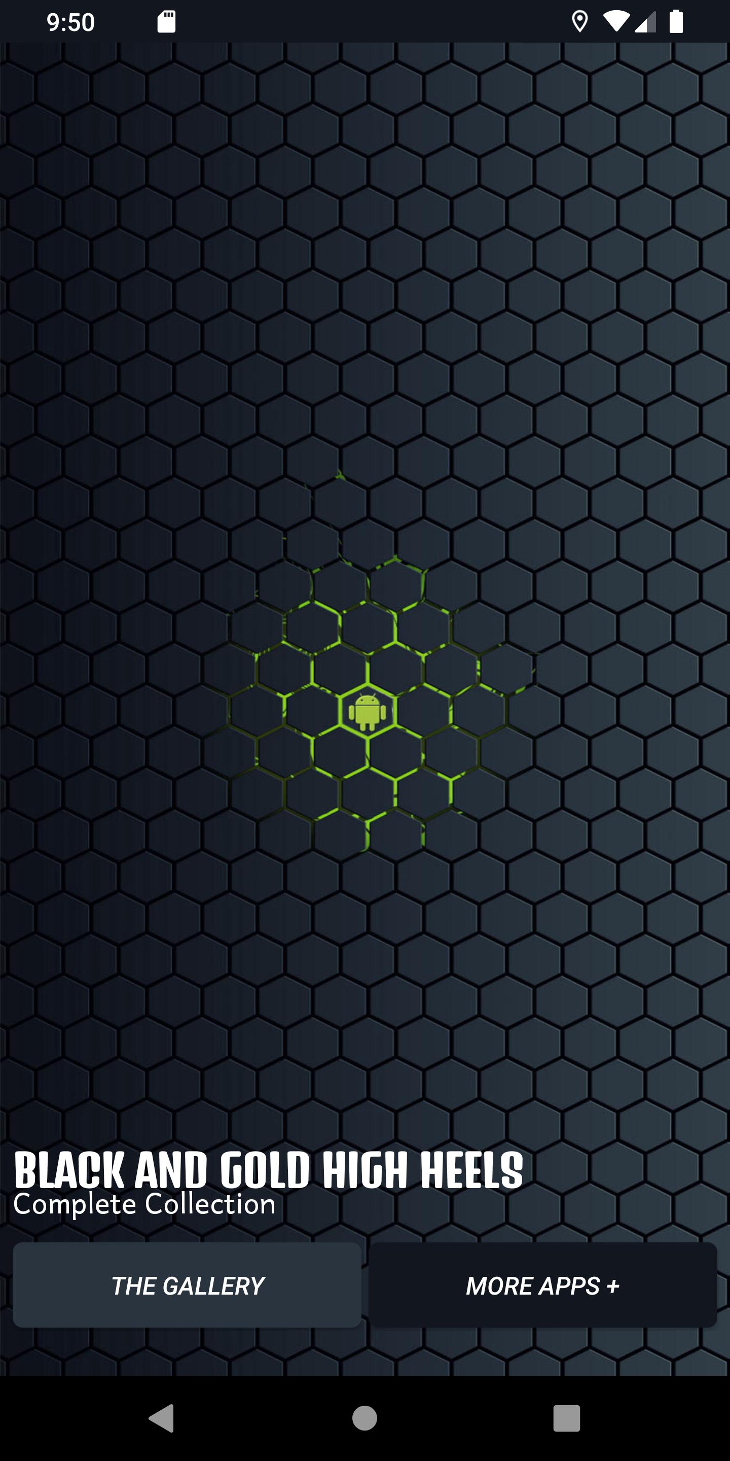 Black And Gold High Heels