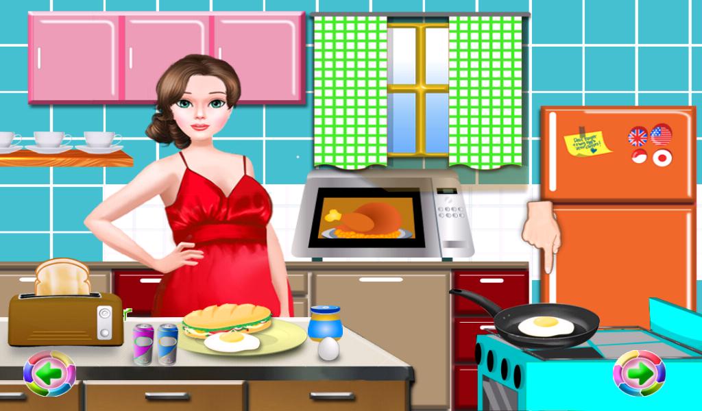 Pregnant Mom Bathing Games