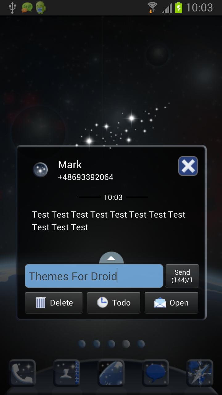 Theme Universe for GO SMS Pro
