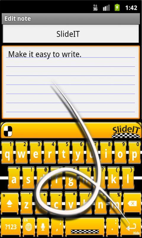 SlideIT Yellow Taxi Skin