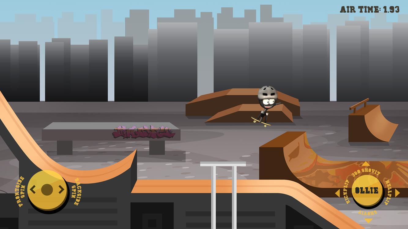 Stickman Big Air Skateboarding