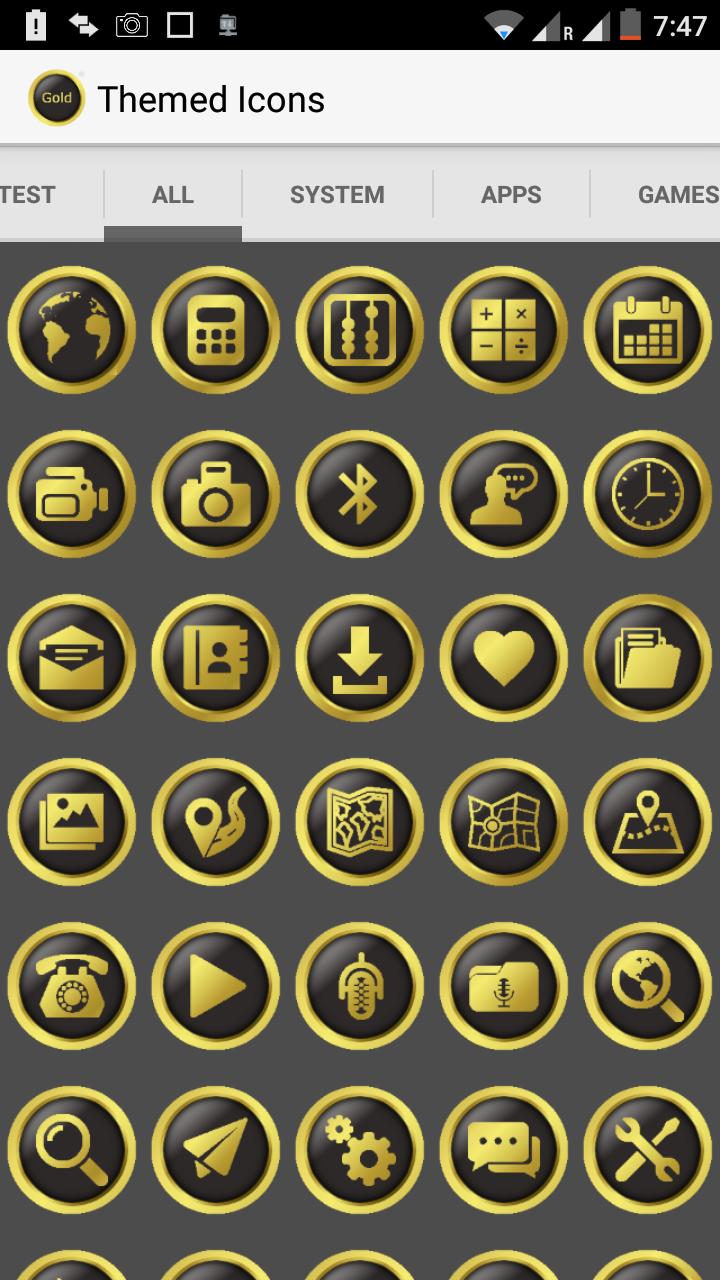 New Gold Icon Pack Free