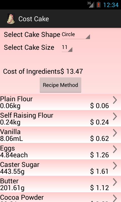 Cake Decorating Calc Free