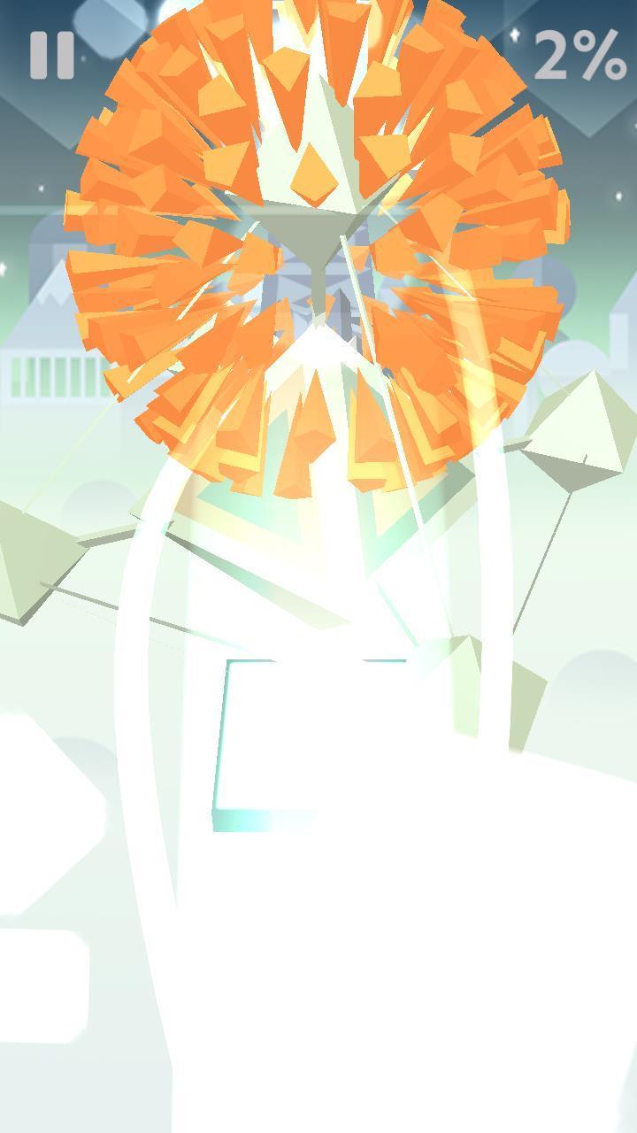 Scrolling Ball in Sky