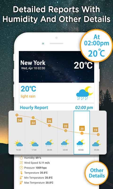 Weather forecast, updates