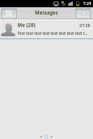 Theme Black White GO SMS PRO