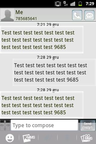 Theme Black White GO SMS PRO