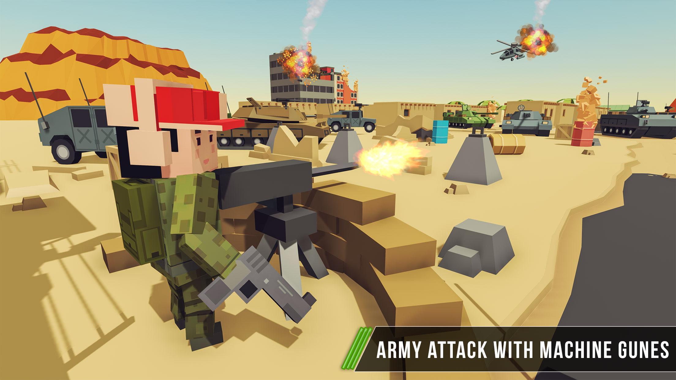 Blocky Army Base:Modern War Cr