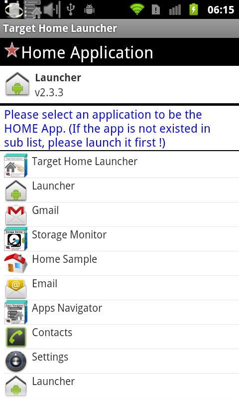 Target Home Launcher