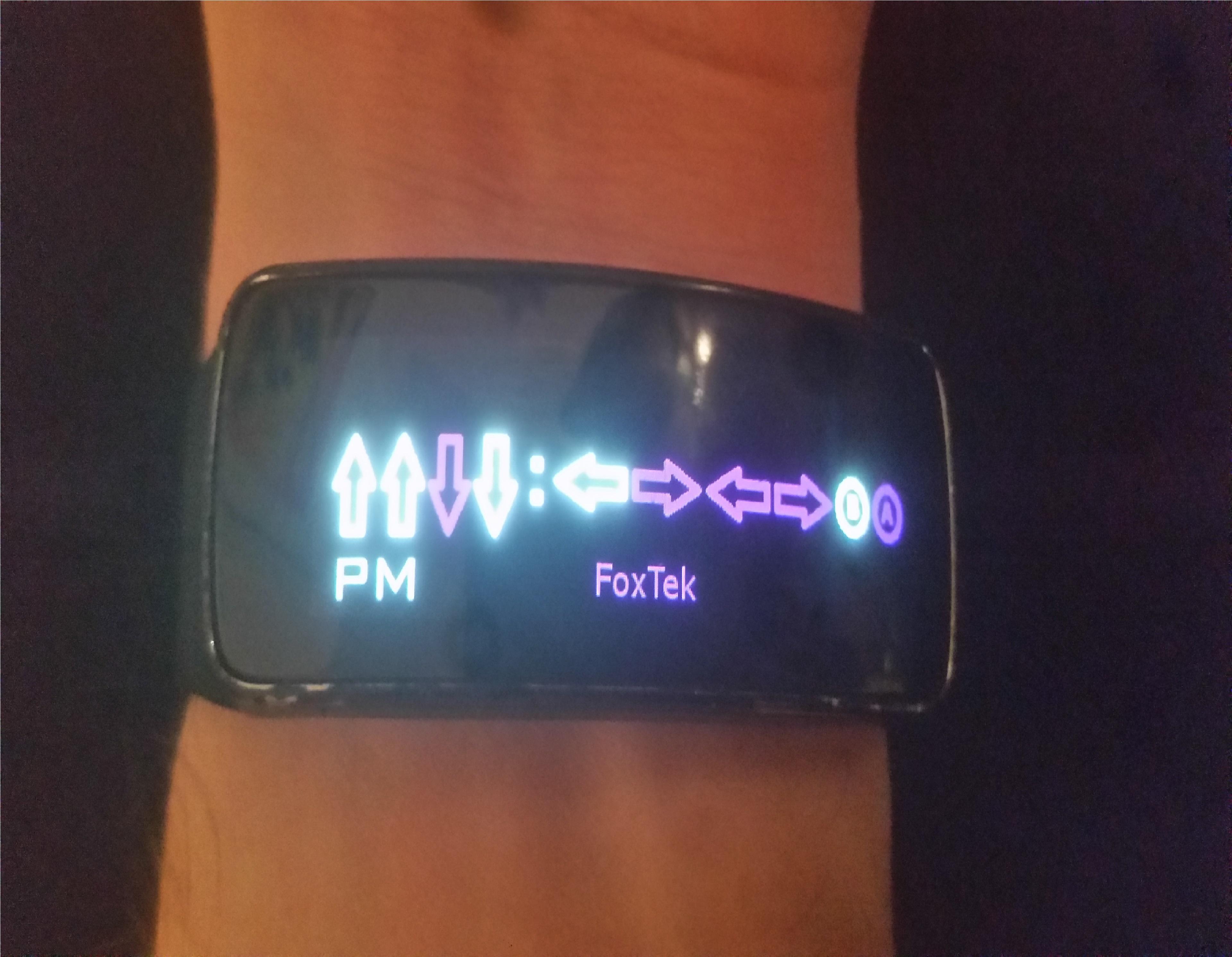 Binary Konami Code Clock