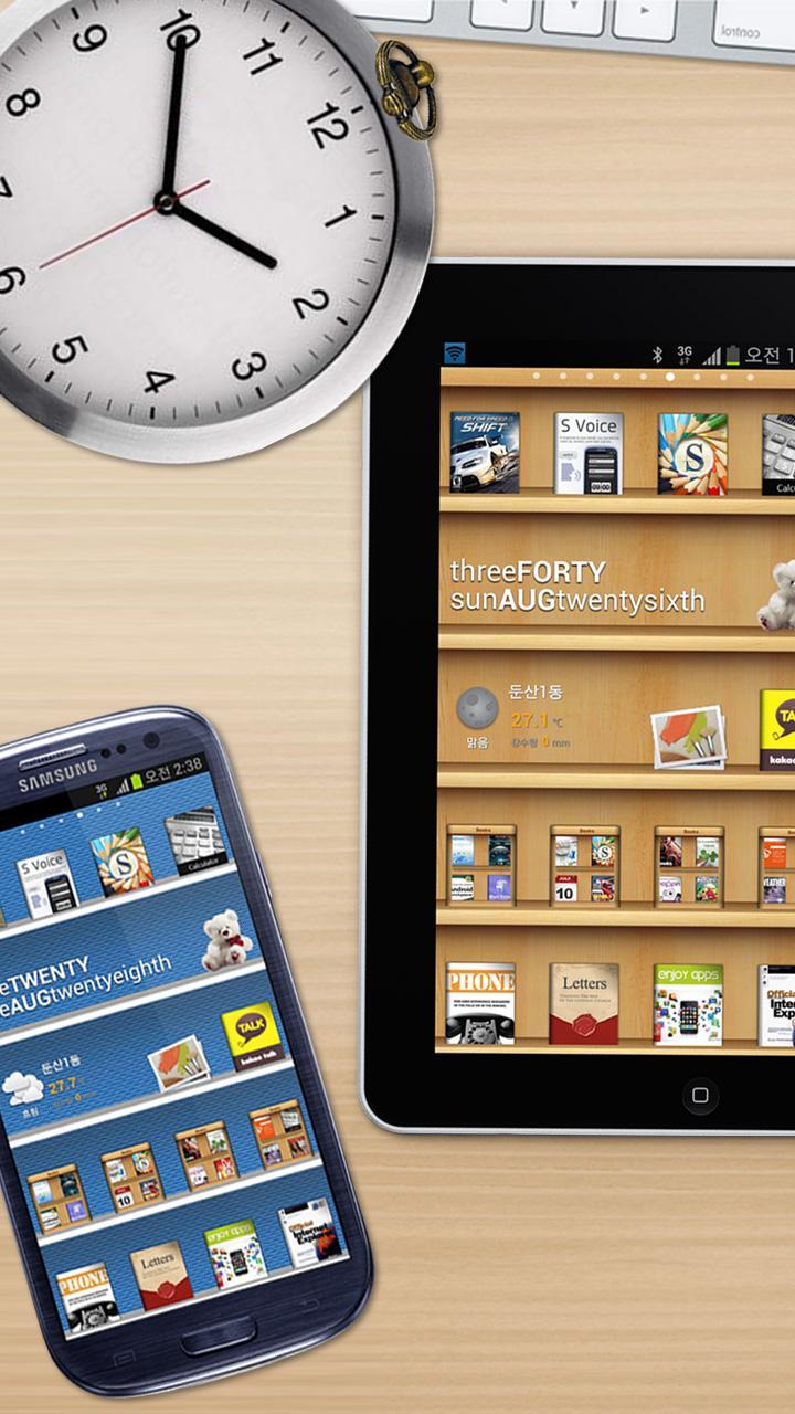 Clock widjet for Book