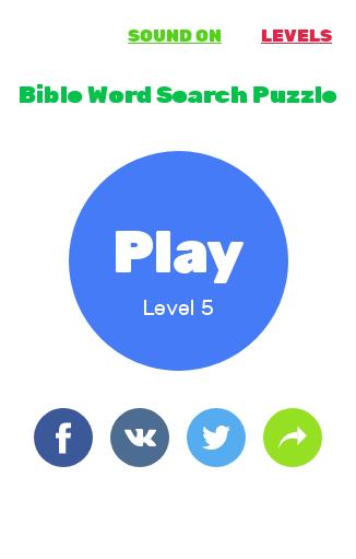 Bible Word Search Puzzle