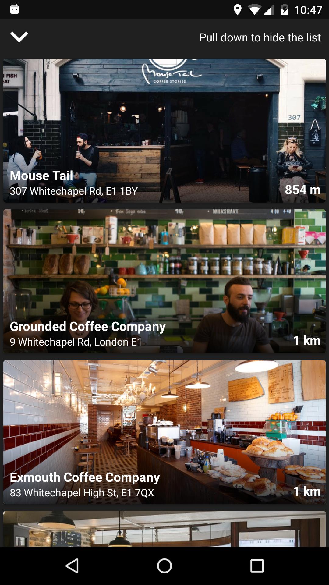 London Coffee App