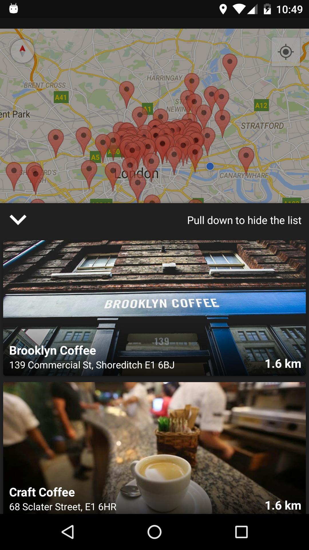 London Coffee App