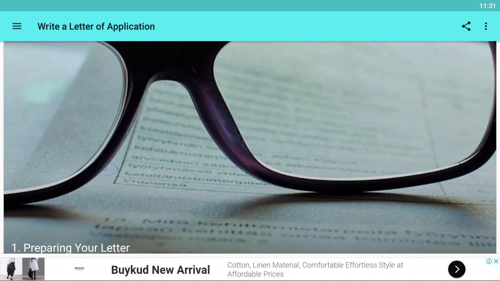 Write a Letter of Application