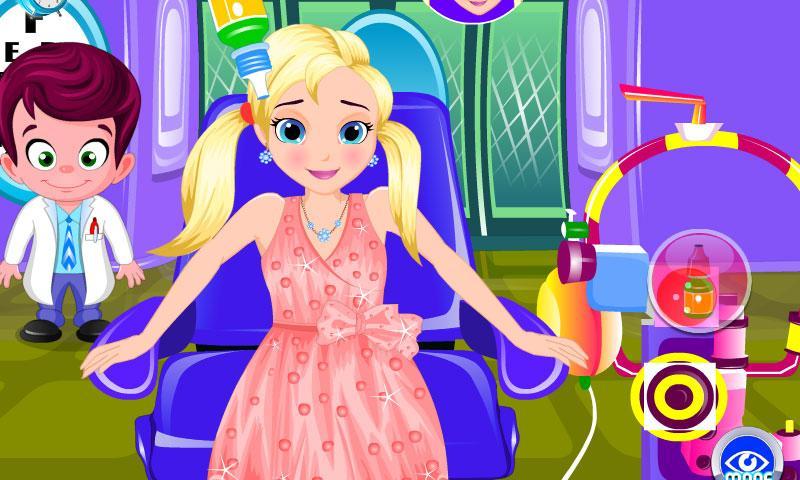 Cute Lisa at the Eye Clinic