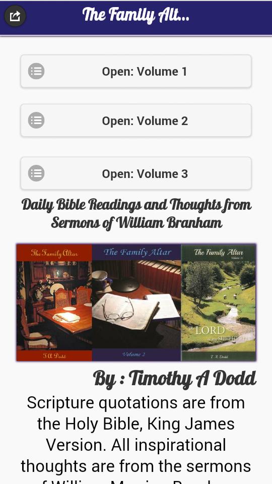 The Family Altar ~ Daily Manna