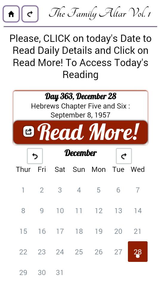 The Family Altar ~ Daily Manna