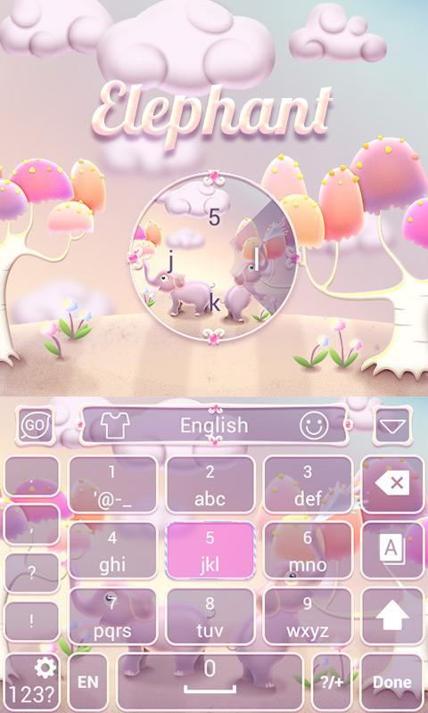 Elephant GO Keyboard Theme