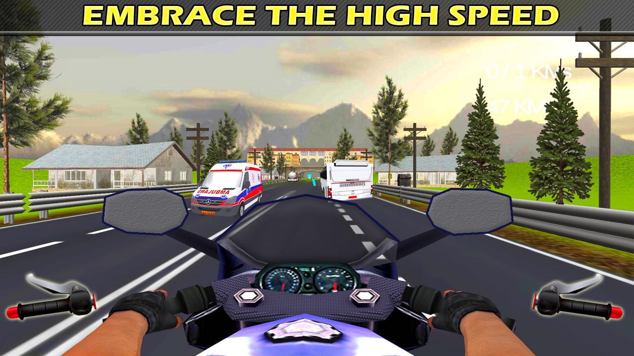 Bike Racing Traffic Highway Speed Rider