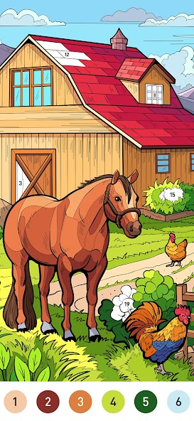 Country Farm Coloring Book