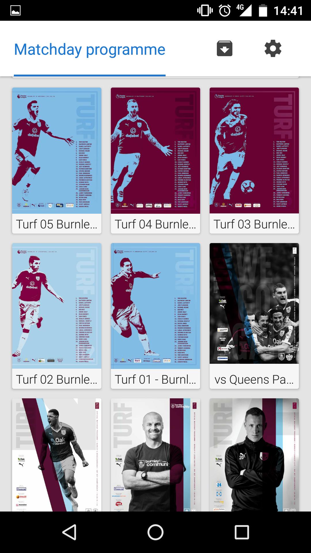 Burnley FC Programmes