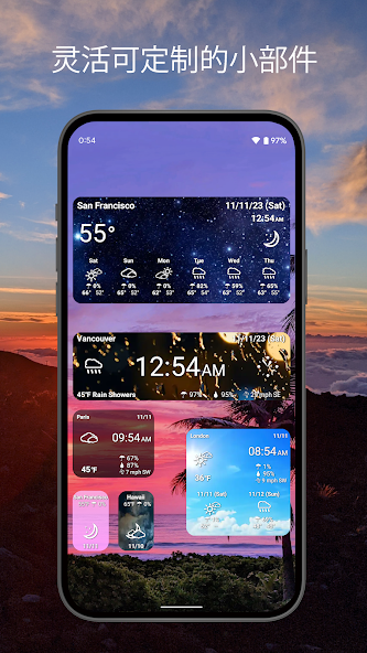 World Weather Clock Widget