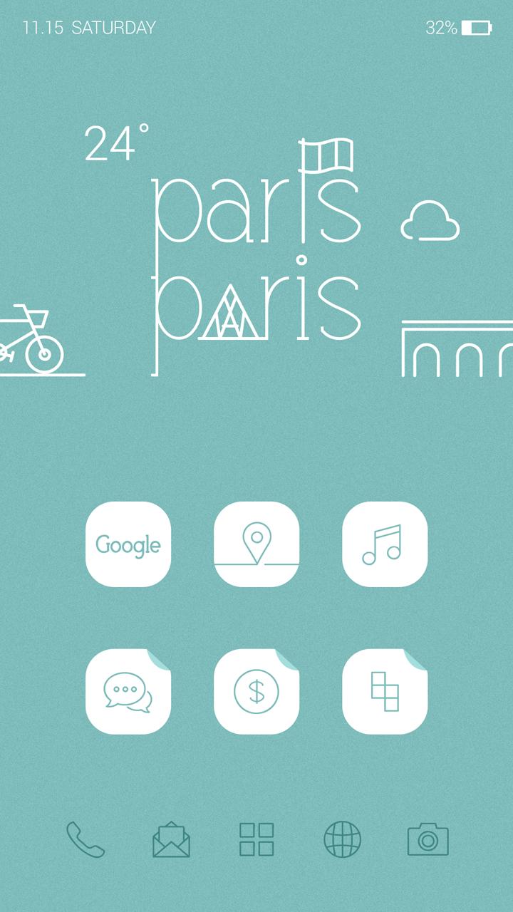 Paris Buzz Launcher Theme