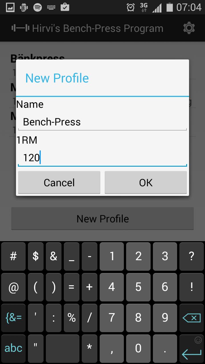 Hirvi's Bench-Press Program