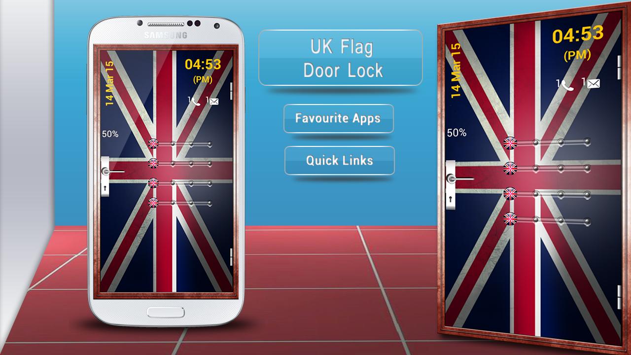 UK Flag Door Lock