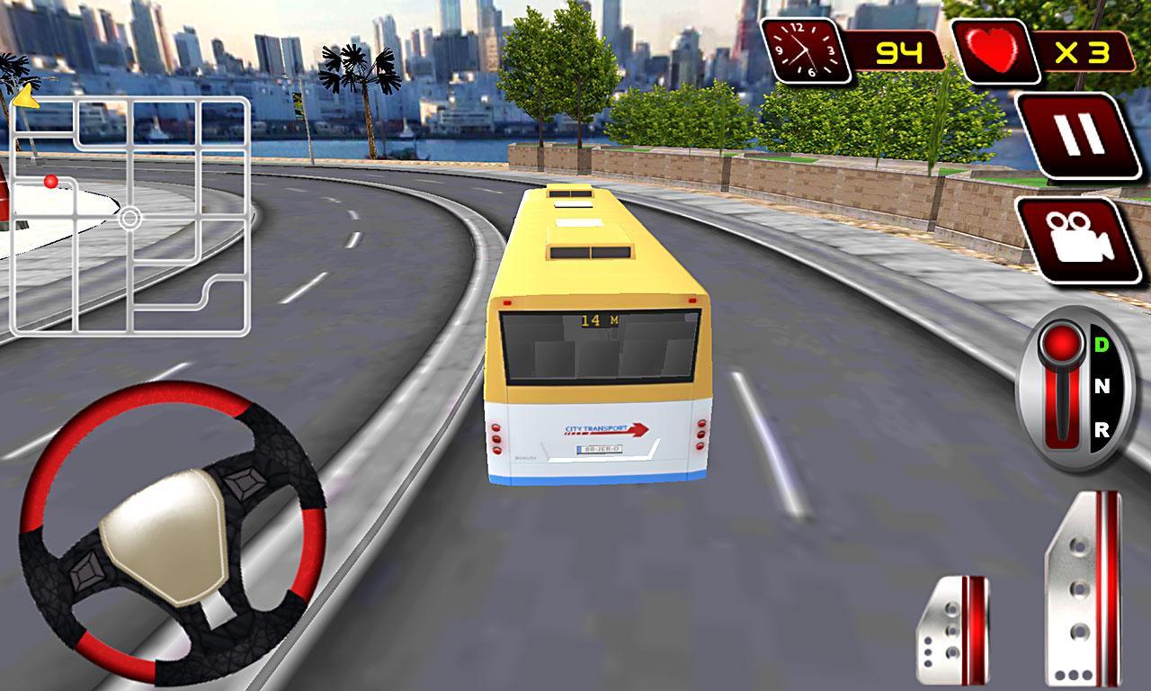 Real City Modern Bus Driver