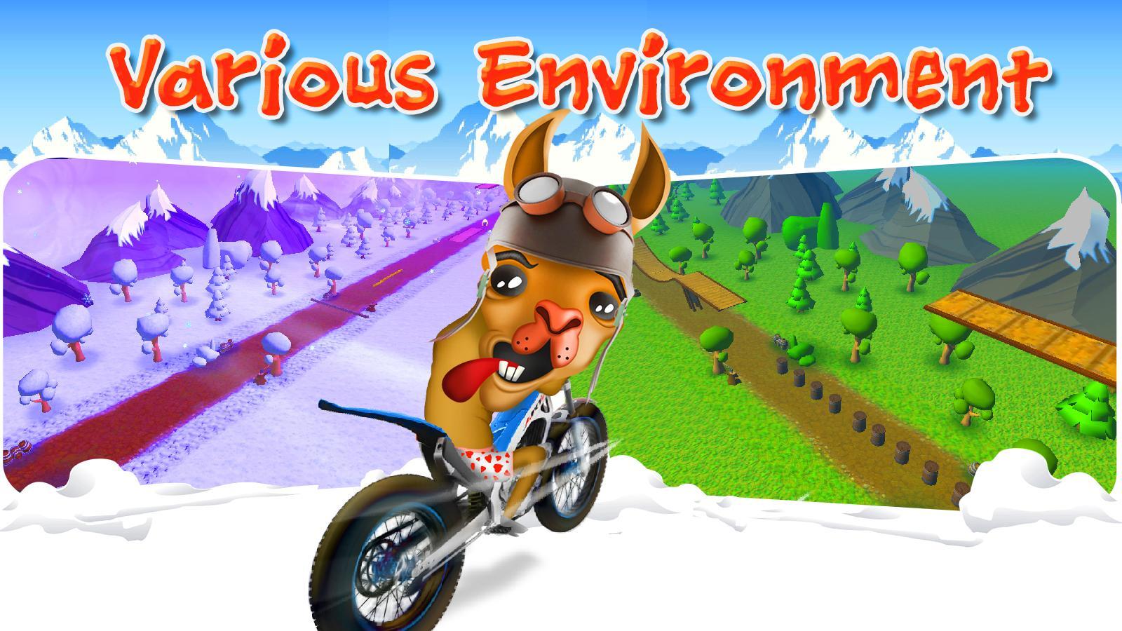 Dirt Bike Llama Stunt Rider 3D