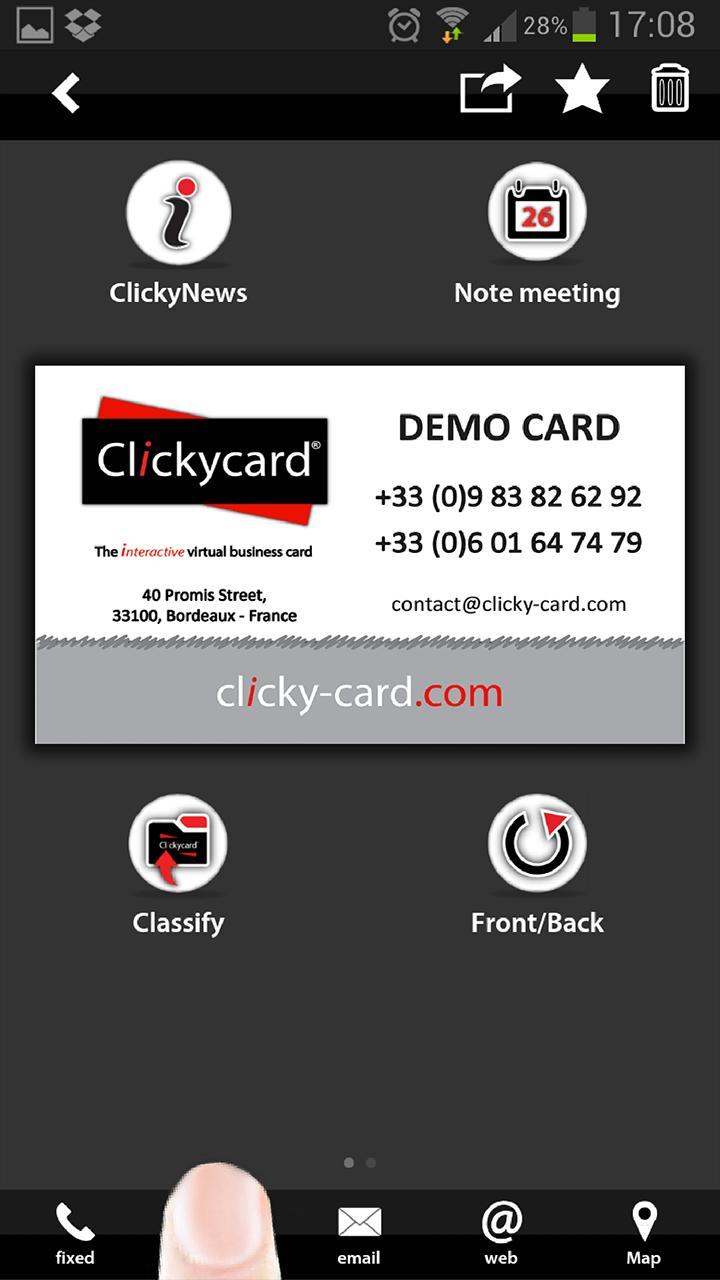 ClickyCard