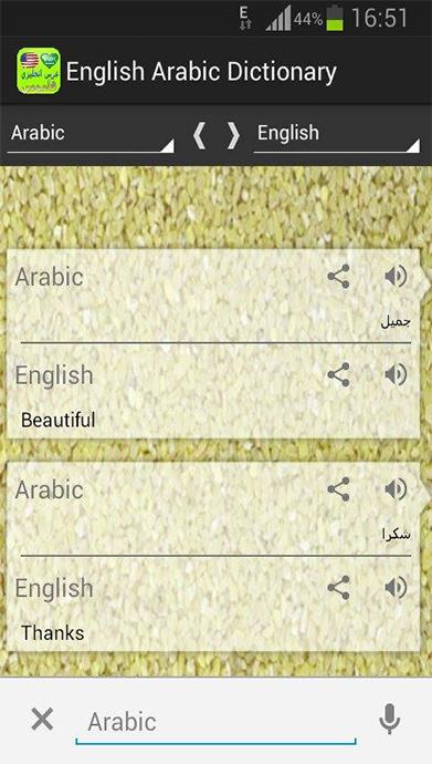 English Arabic Dictionary  EA