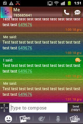 GO SMS PRO Theme Color Pixel 2
