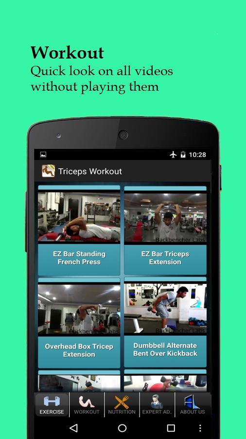 Men's Triceps Workout