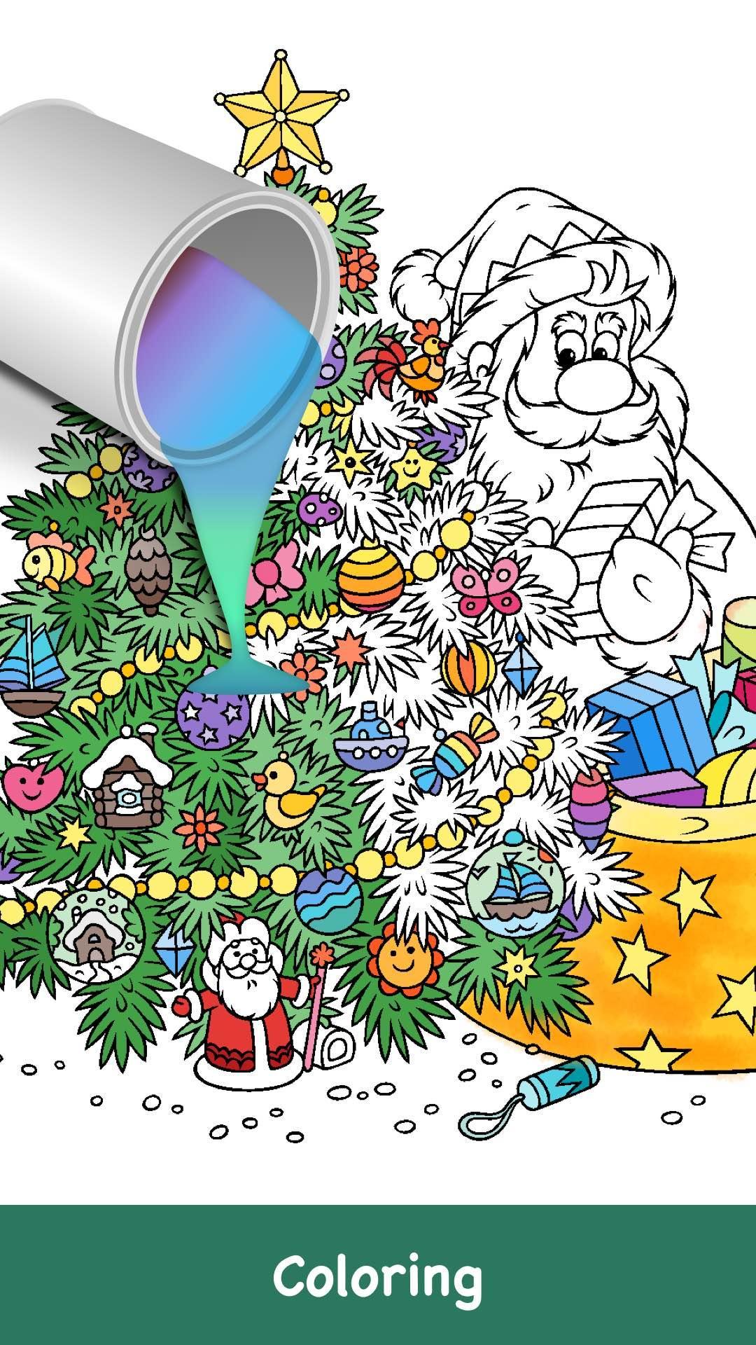 Coloring Game For Christmas