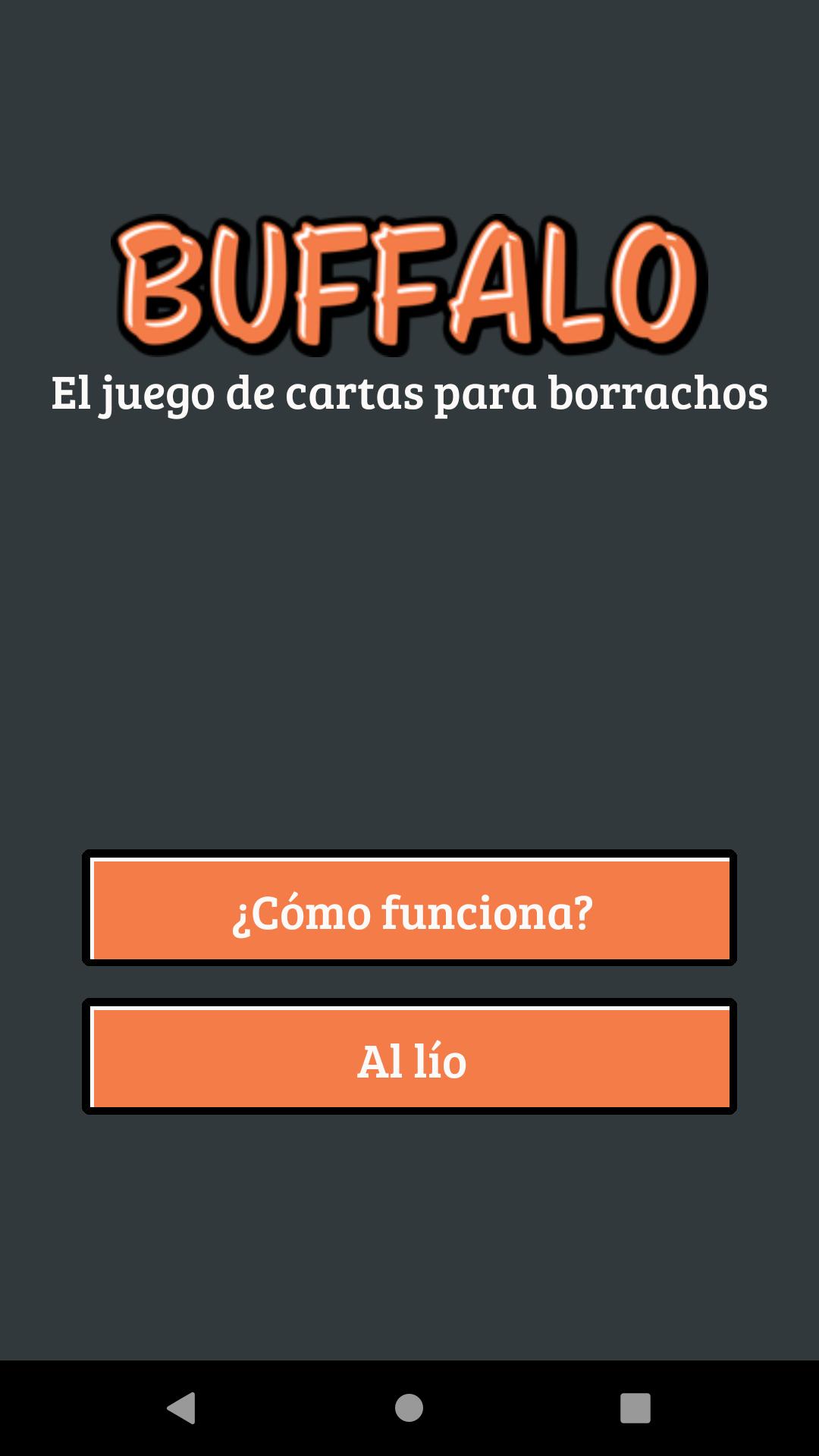 Buffalo - Juego de beber