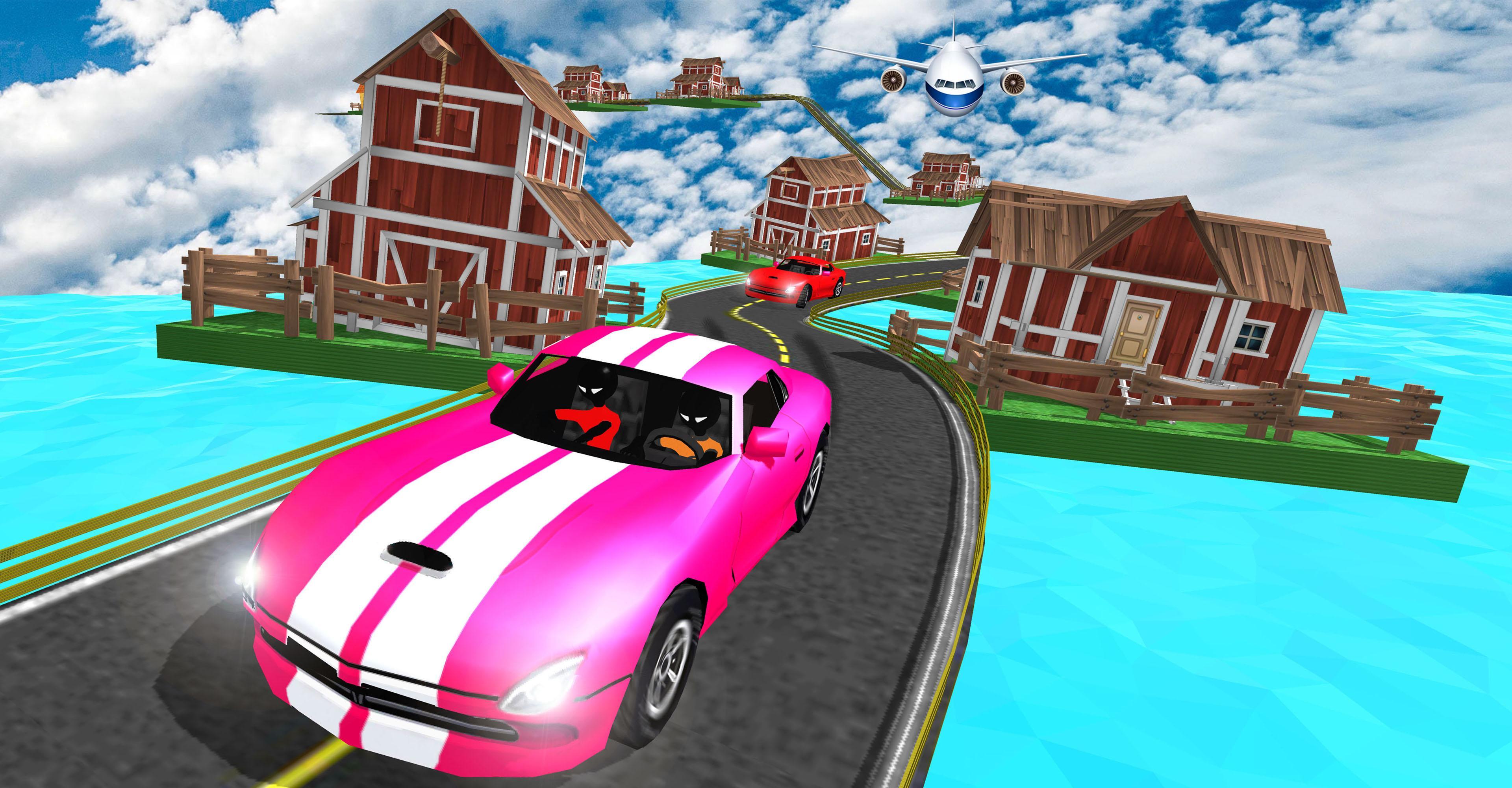 Crazy car 3D Hot wheels Stunts
