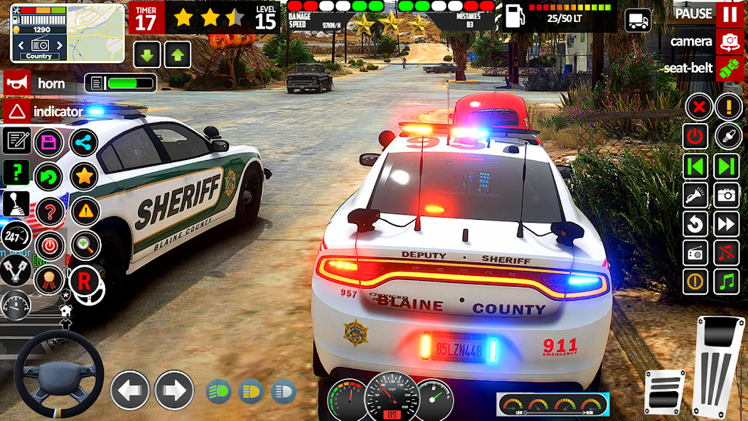 Drive Police Parking Car Games