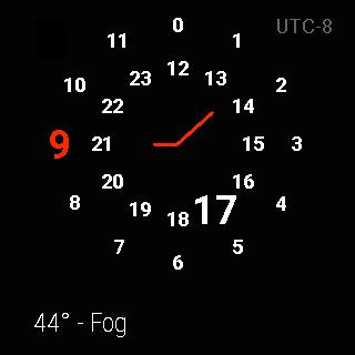 UTC WatchFace for Android Wear